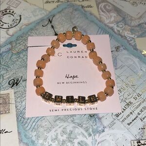 LC Lauren Conrad "Hope" Charm Cluster
Stretch Bracelet